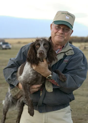 Colvin Davis with Uma