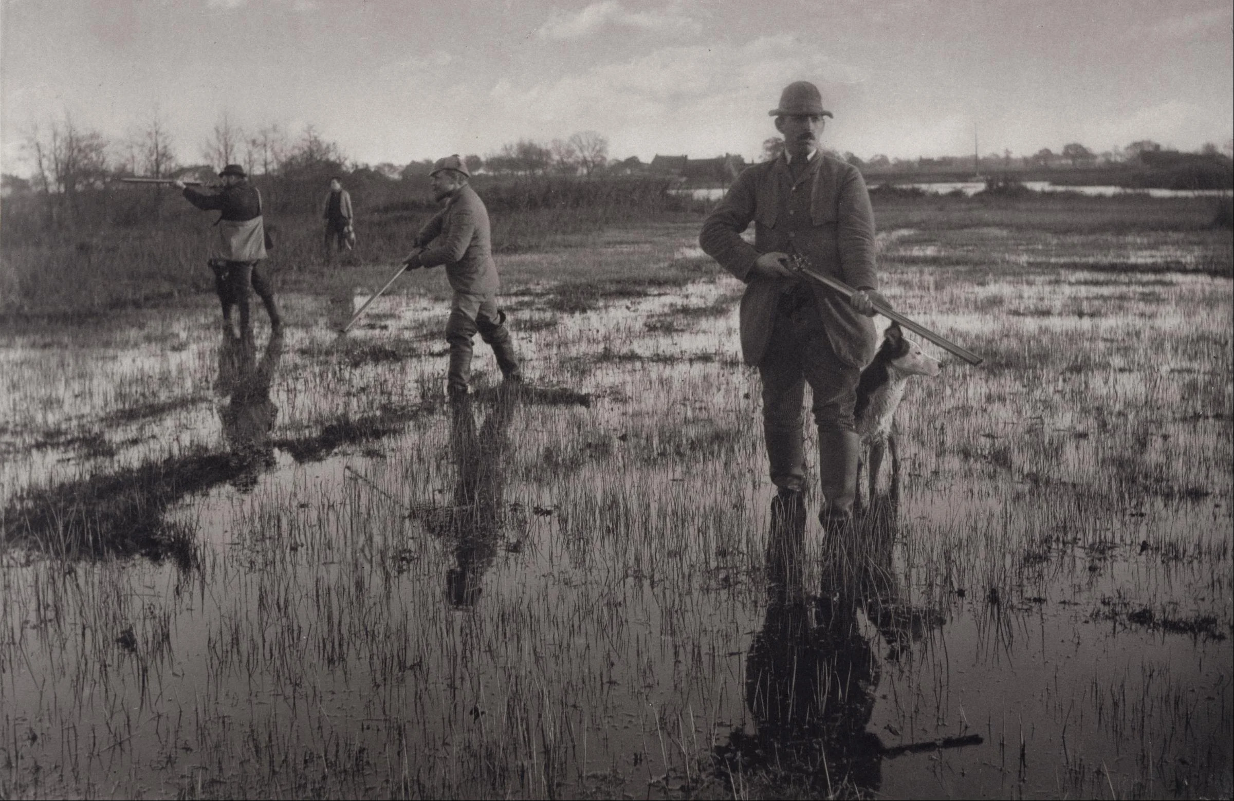 “Snipe Shooting” A stunning platinum print from about 1880 by one of my favourite photographers Peter Henry Emerson.