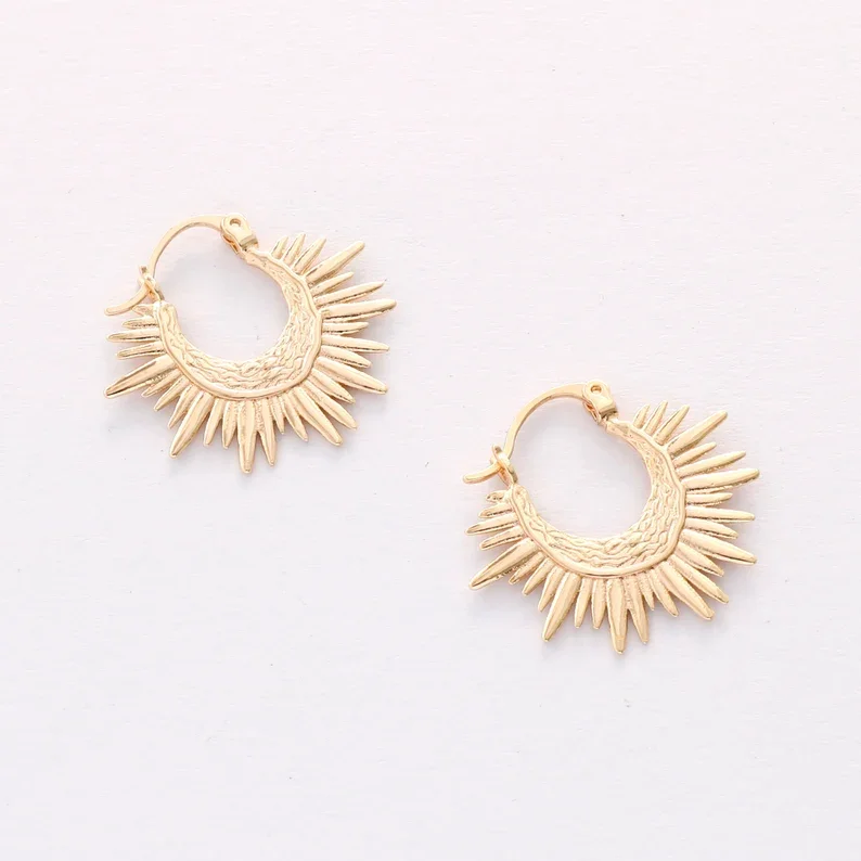 Spike Huggie Earrings