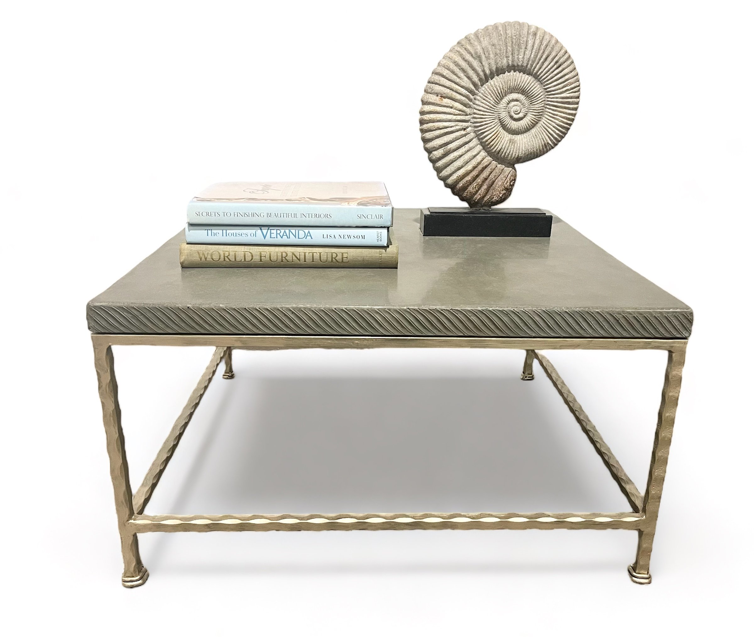 Toussaint conrete top and iron coffee table .JPG