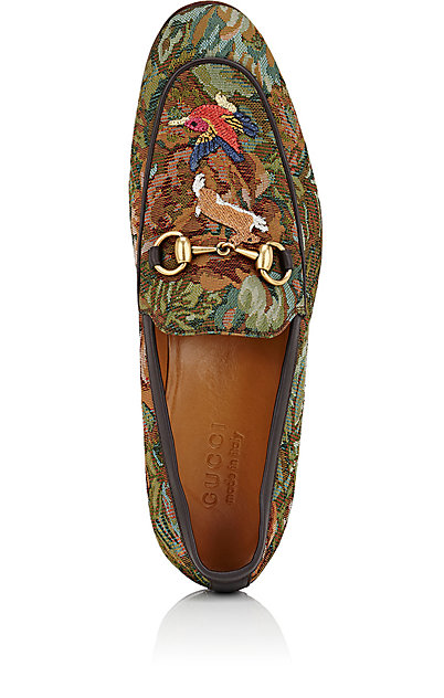   http://www.barneys.com/product/gucci-floral-brocade-loafers-504561156.html  