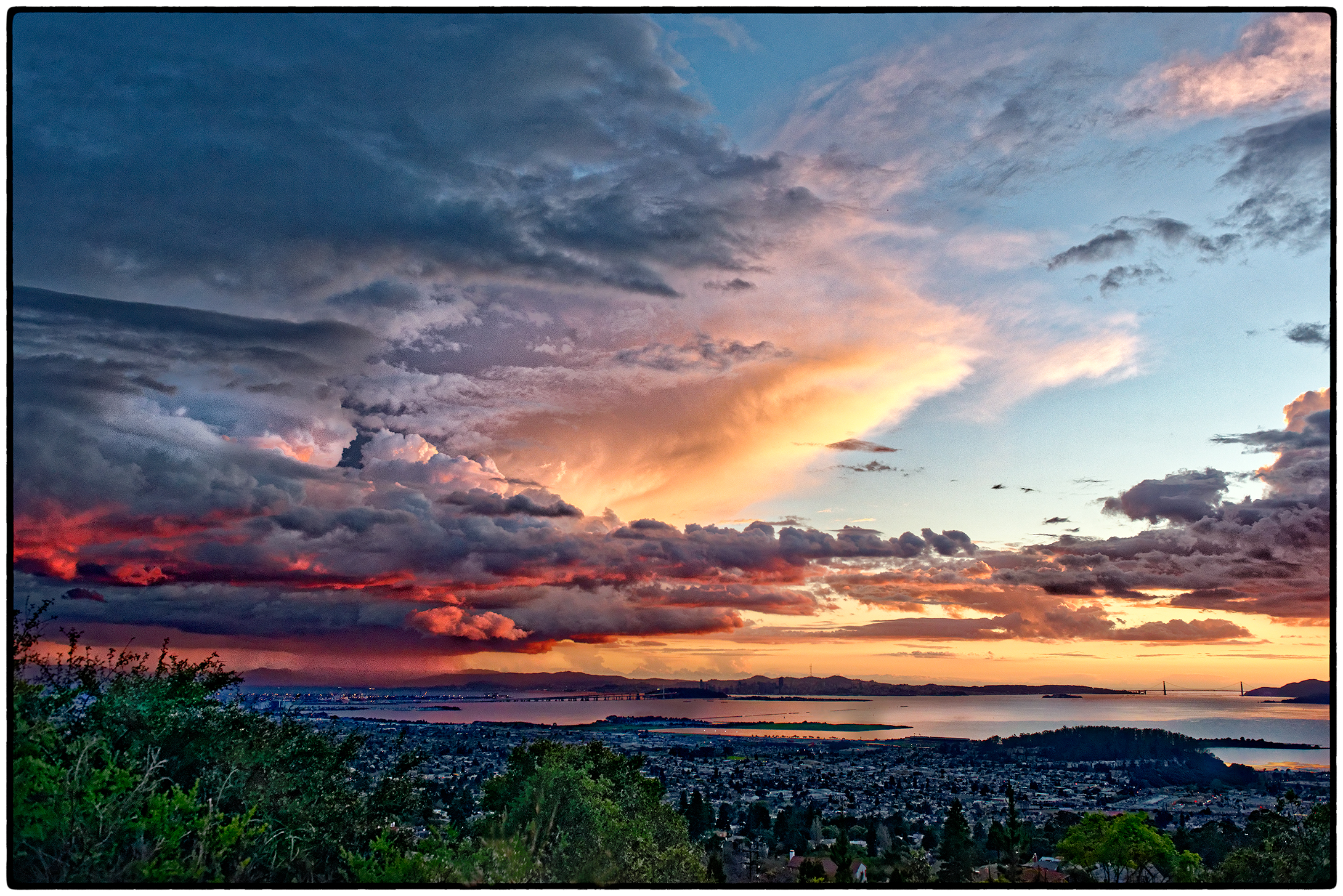 Sunset and Thunderstorm, SF, February 2015