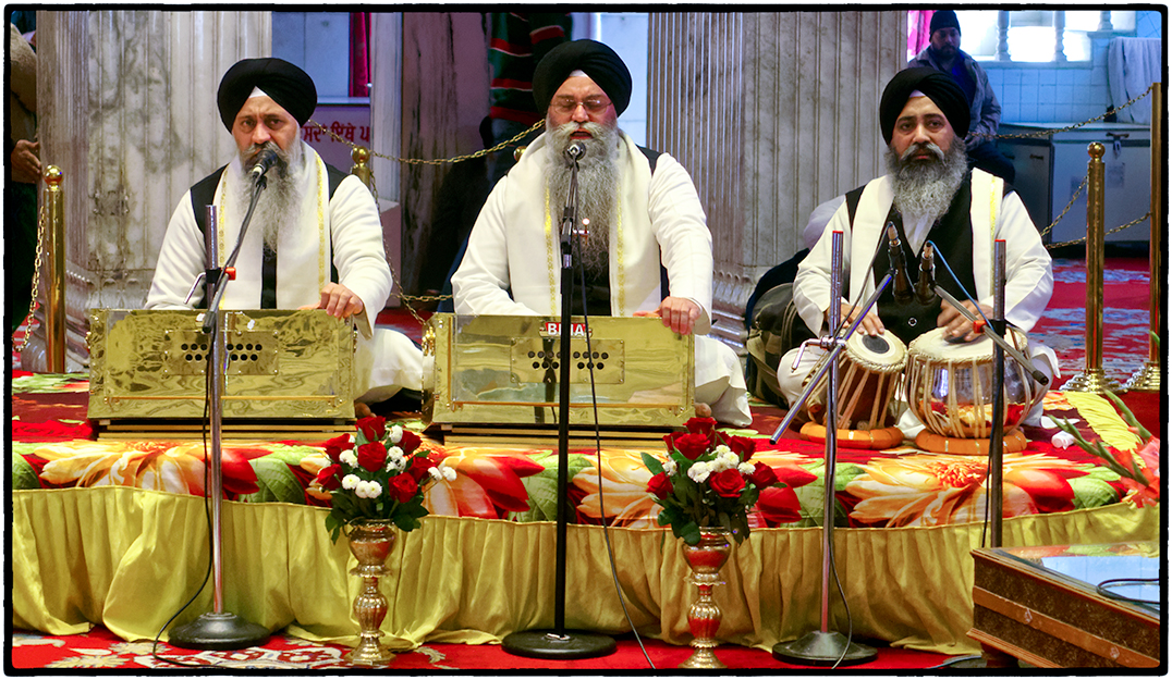 Sikh Musicians, Sikh Temple, Delhi, India