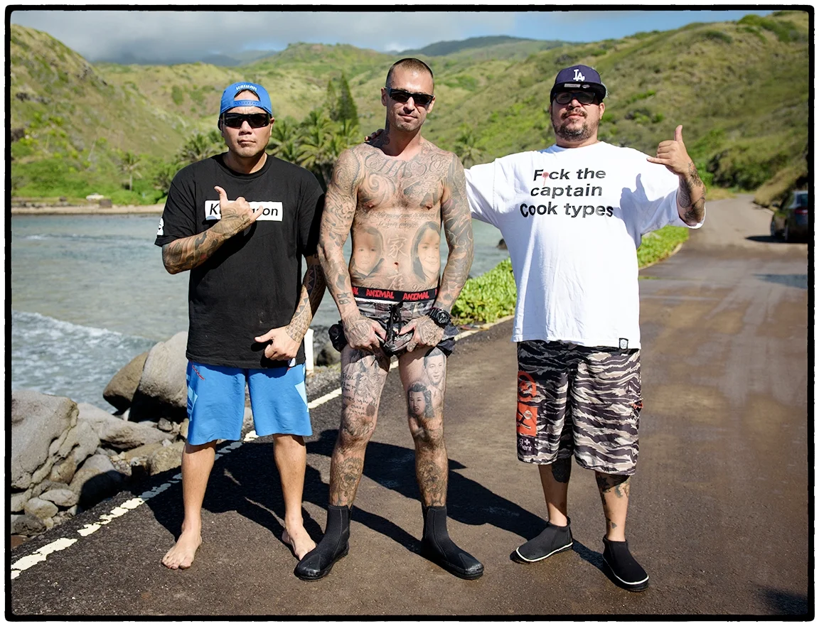 They eat what they grow and what they catch. Before I left I got a hug from Keolo, the one on the left. Sometimes things aren't what they seem.
