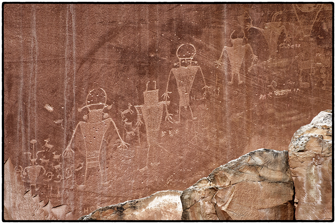 1300 Year Old Pictographs in Capitol Reef National Park, Utah