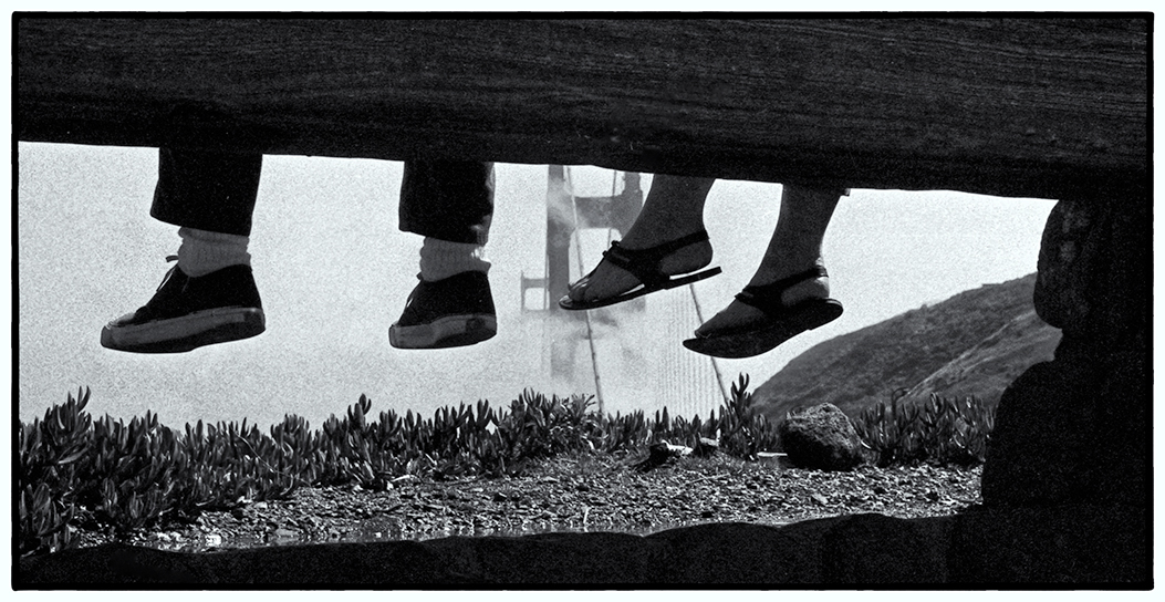 Feet, Fog, Golden Gate Bridge. 1969