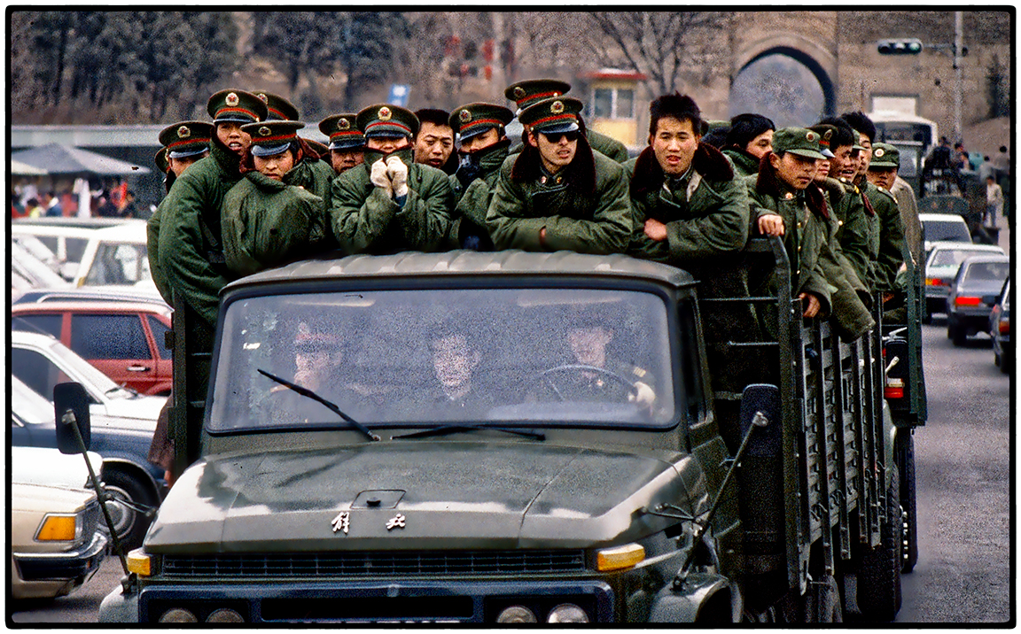 Chinese Soldiers at the Great Wall, 1992