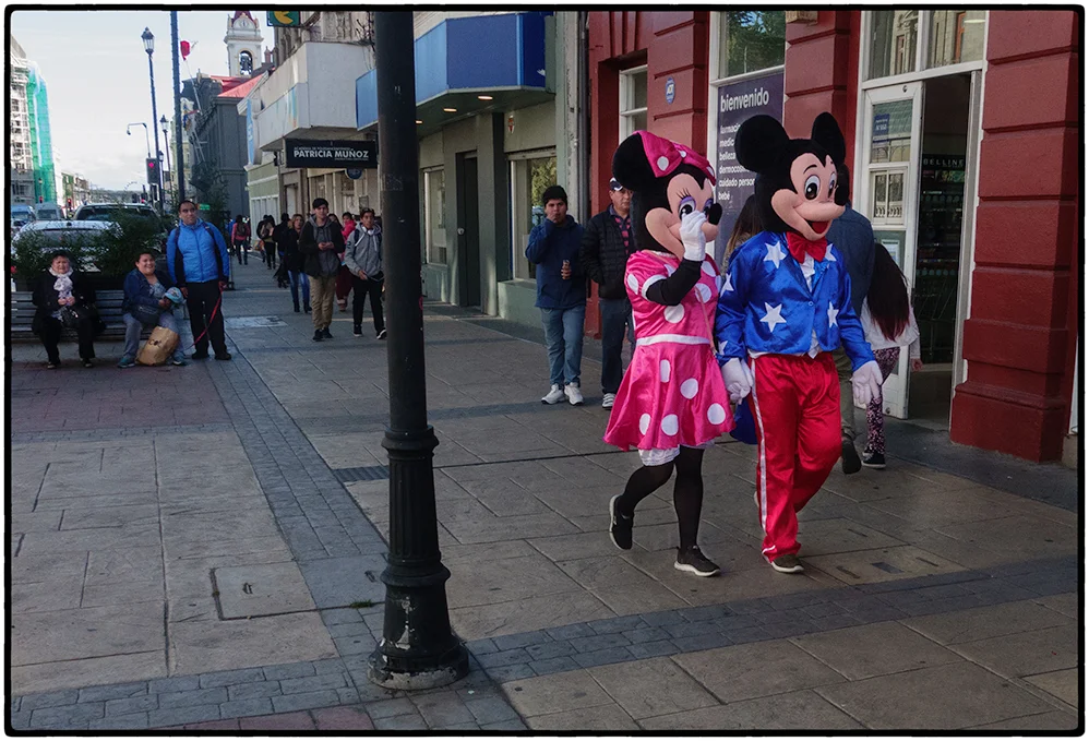 Sidewalk Scene, Punta Arenas, Chile