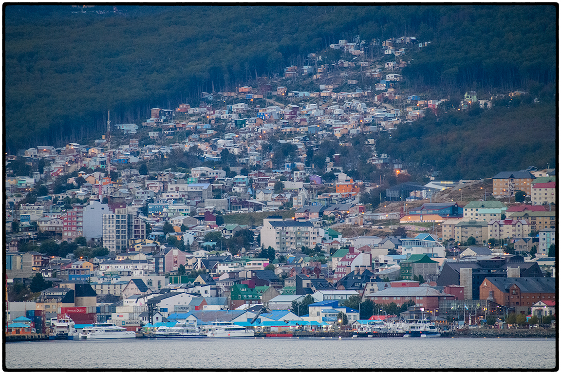 Leaving Ushuaia at Dusk