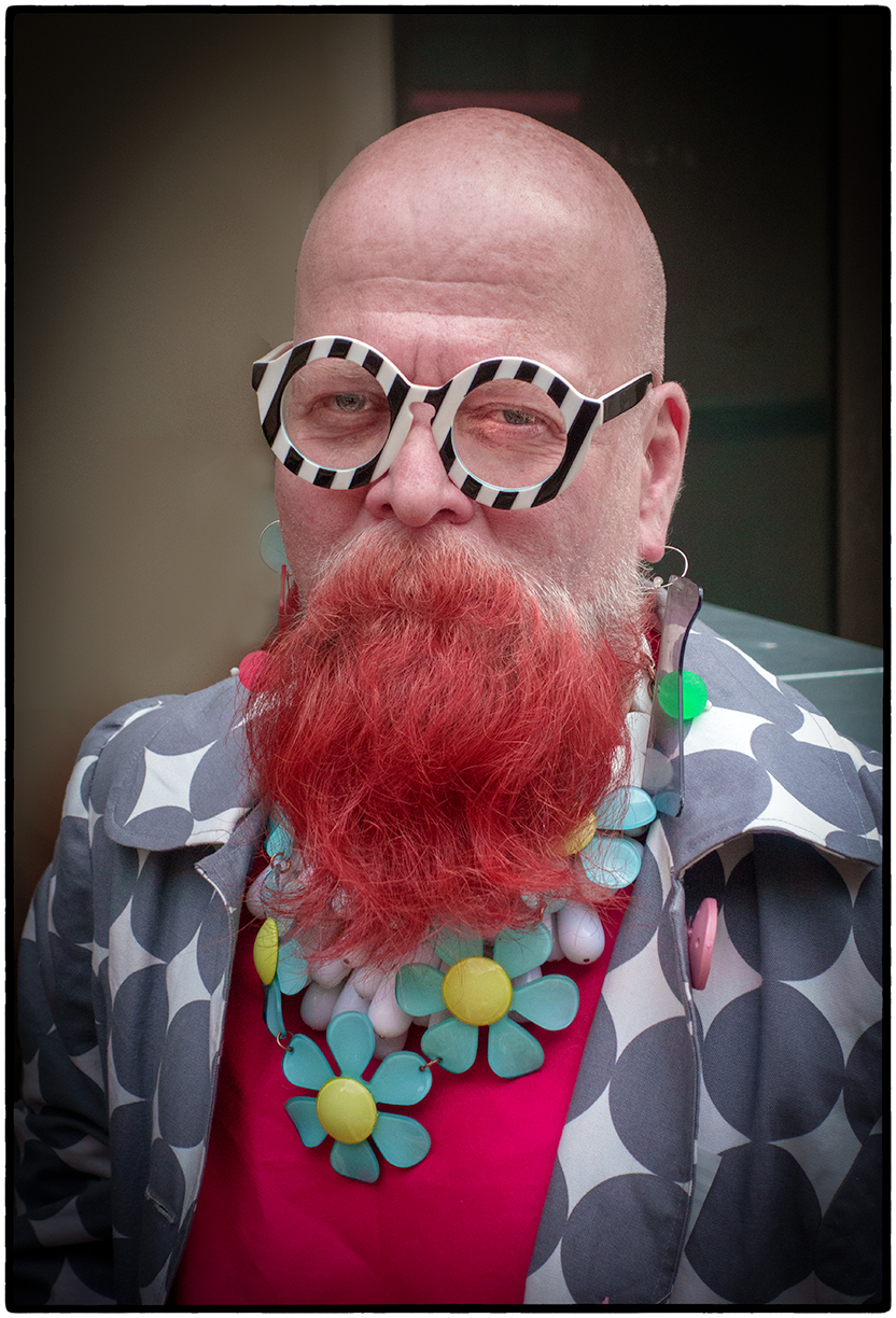 Tim, a devoteé of Iris Apfel who said, ""When the fun goes out of dressing, you might as well be dead. You need to pursue your own fancy."