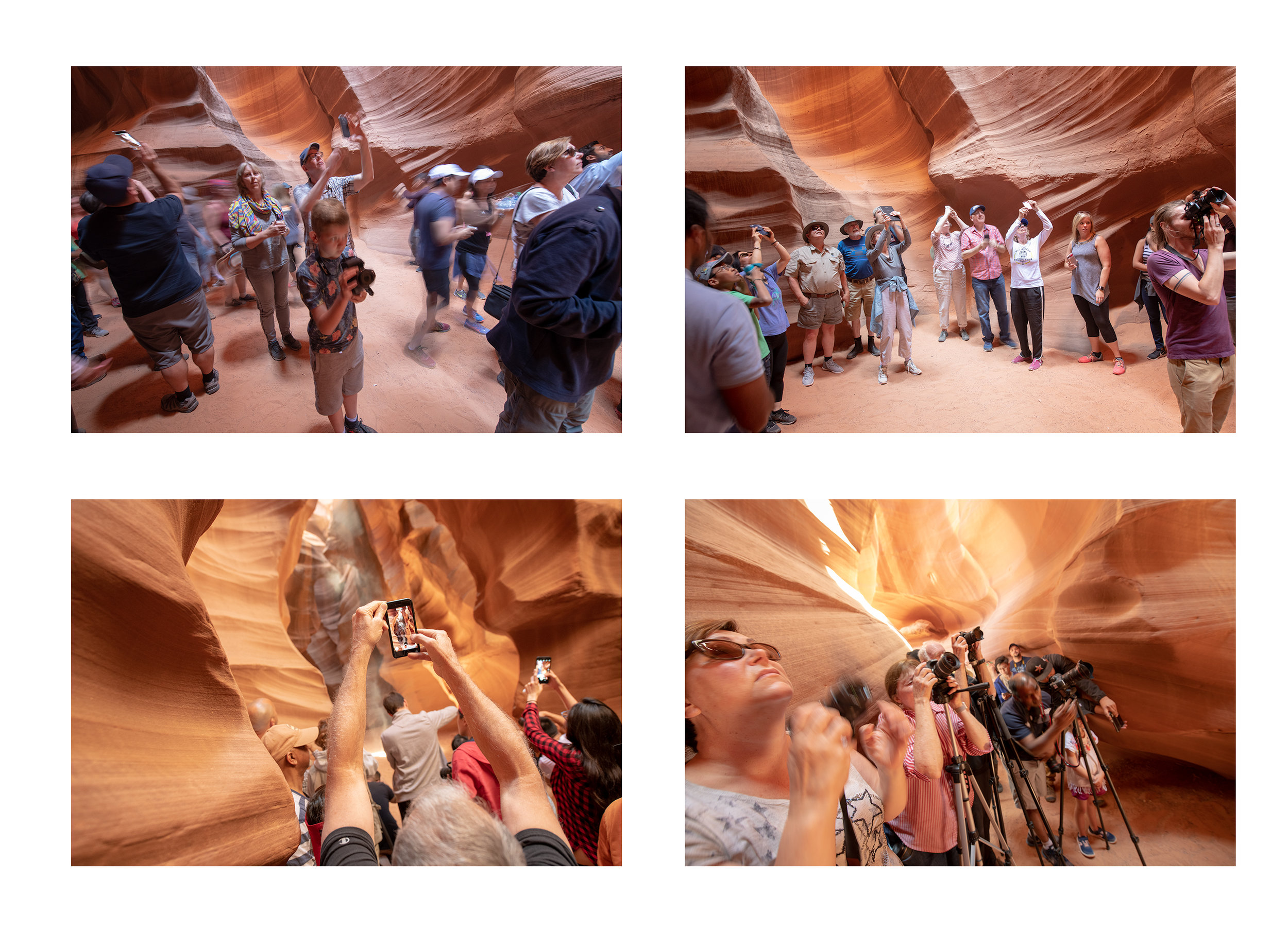 A Handful of the Hundreds of People Traipsing Through Upper Antelope Canyon