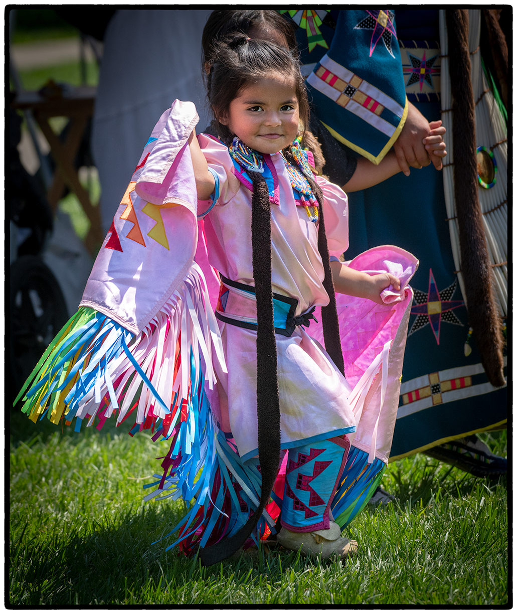 Native American dancer at Stockton PowWow 2018