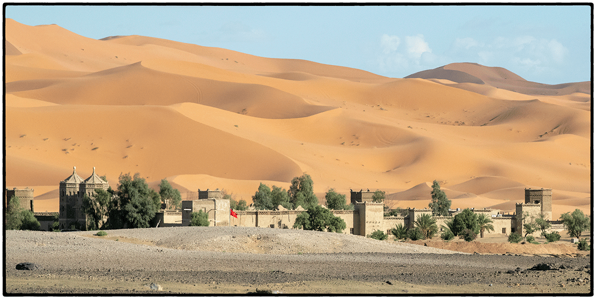Approaching the dunes