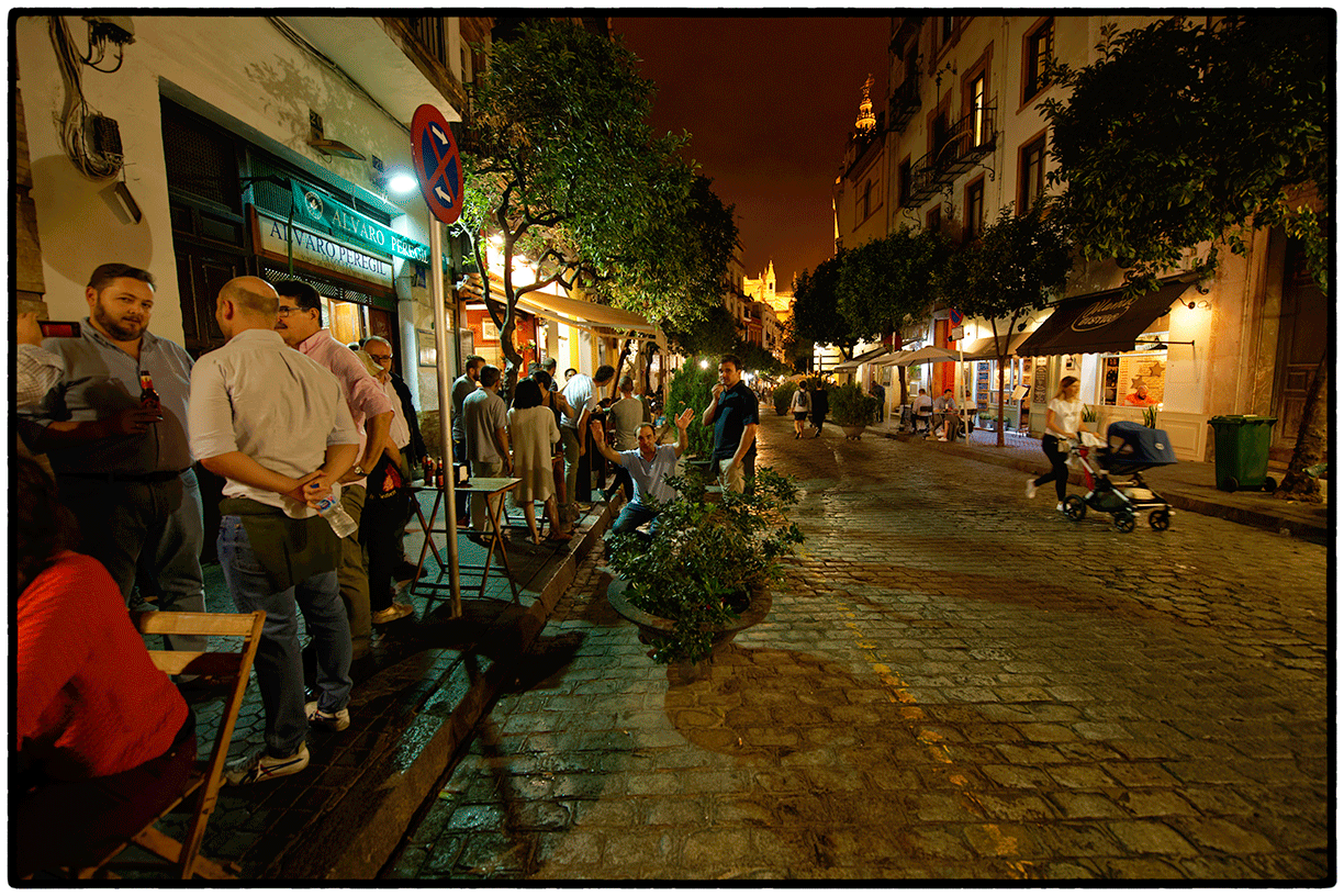 Seville at night