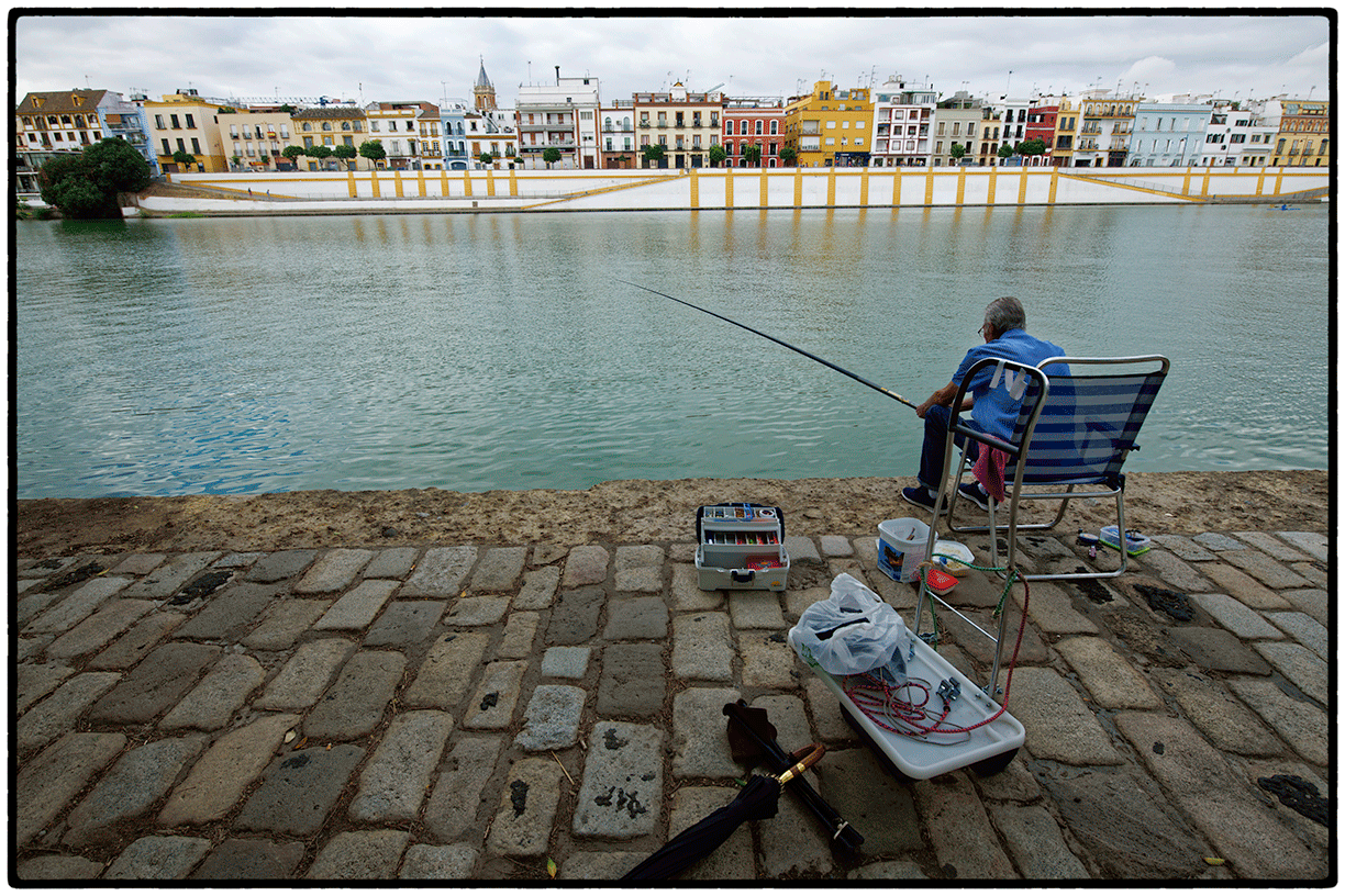 Fisherman, Guadalquivir River, Seville