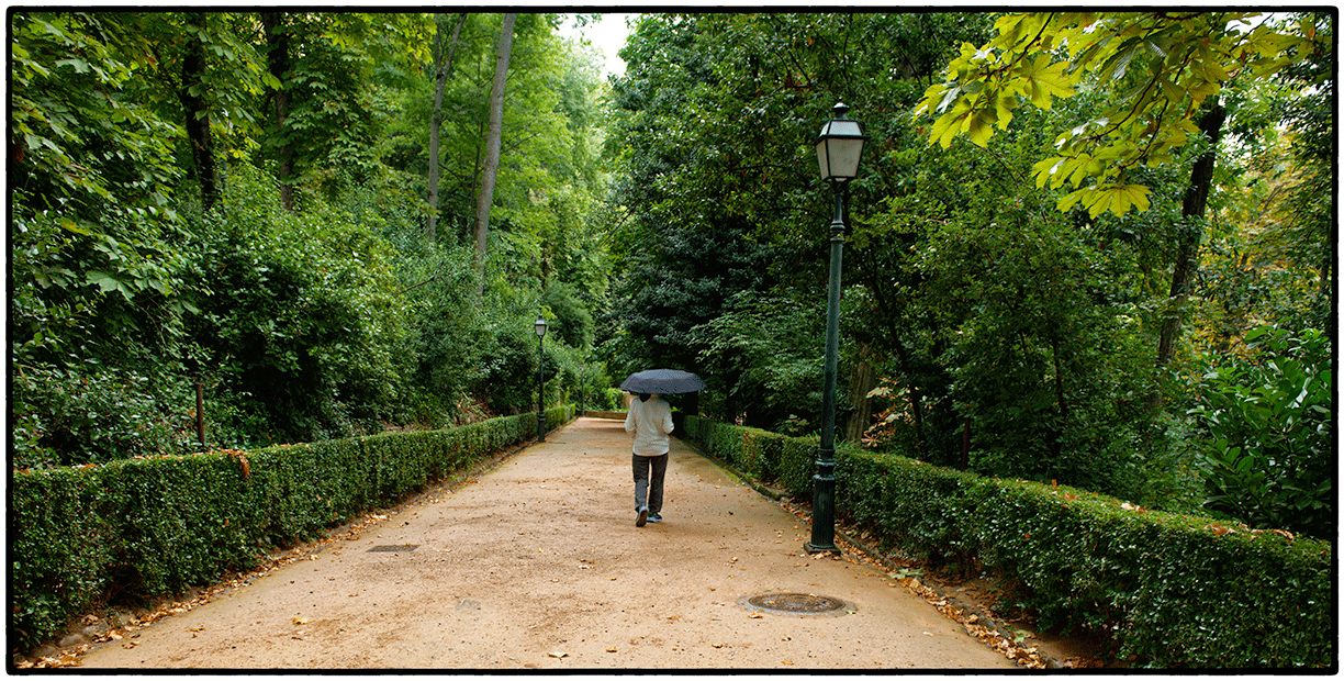 The setting on a hill for the Alhambra