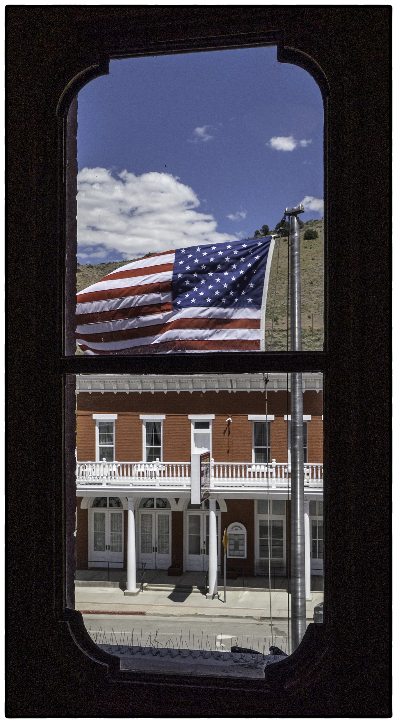 View out the courtroom window, Eureka, Nevada