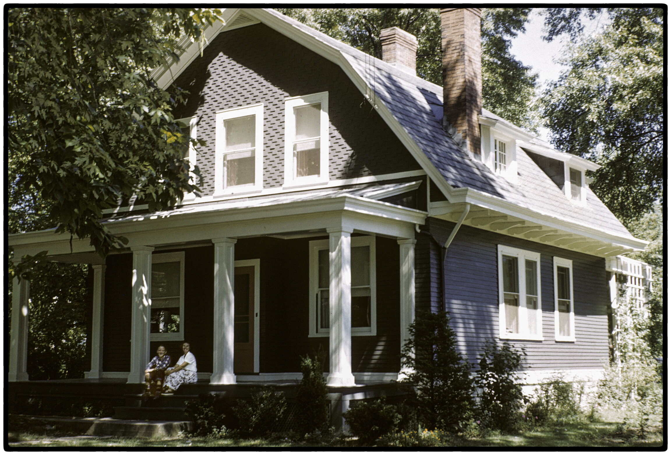 6210 Ridge Avenue, the house I lived in until I was seventeen. Now torn down and replaced with an apartment building, my childhood home exists as far as I know in this one 35mm transparency.