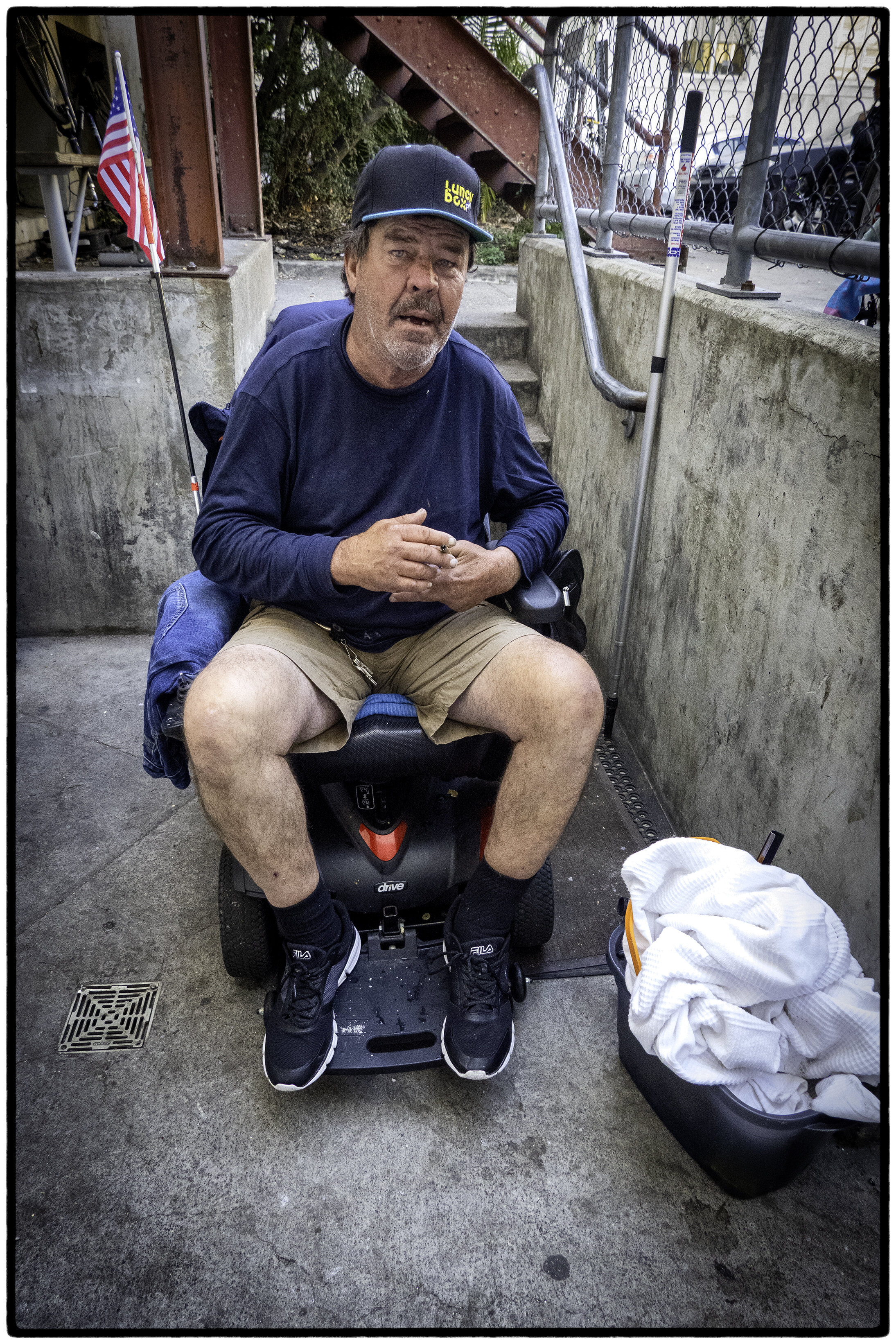 He Needed a Room at the Shelter...and to charge his battery