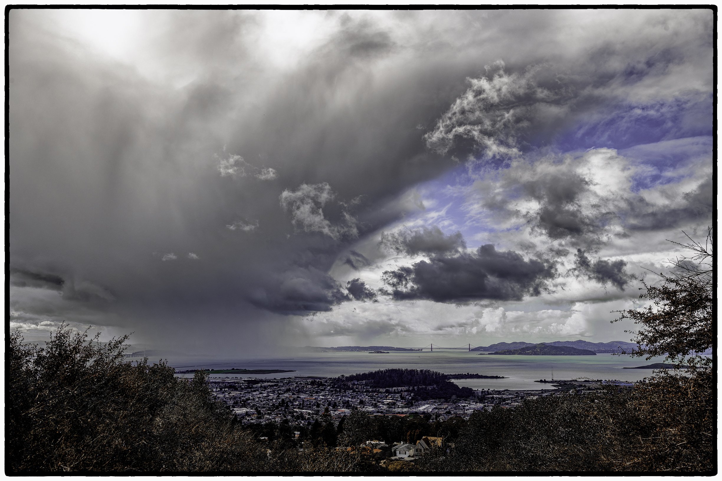Approaching storm over SF Bay