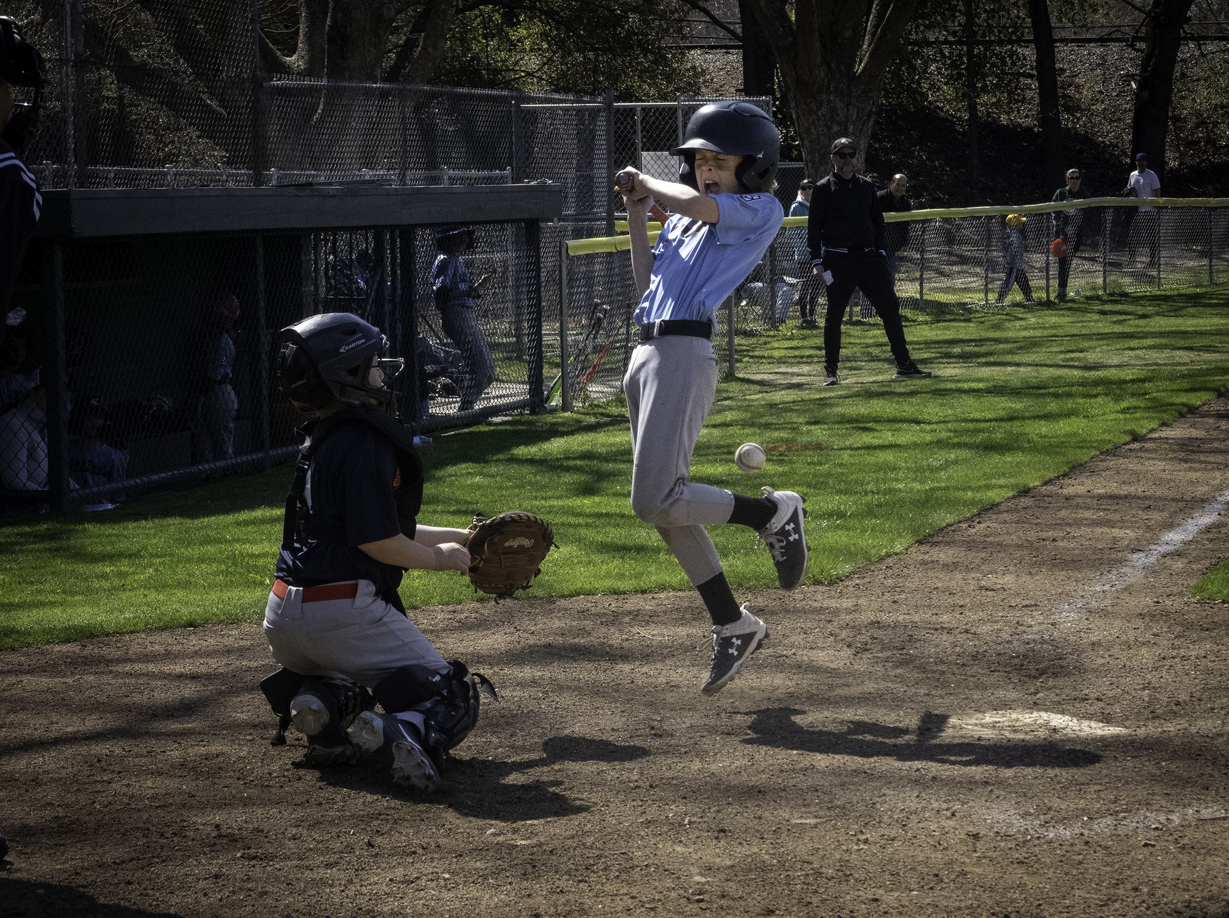 Kennedy's first ab.  Hit by pitch.