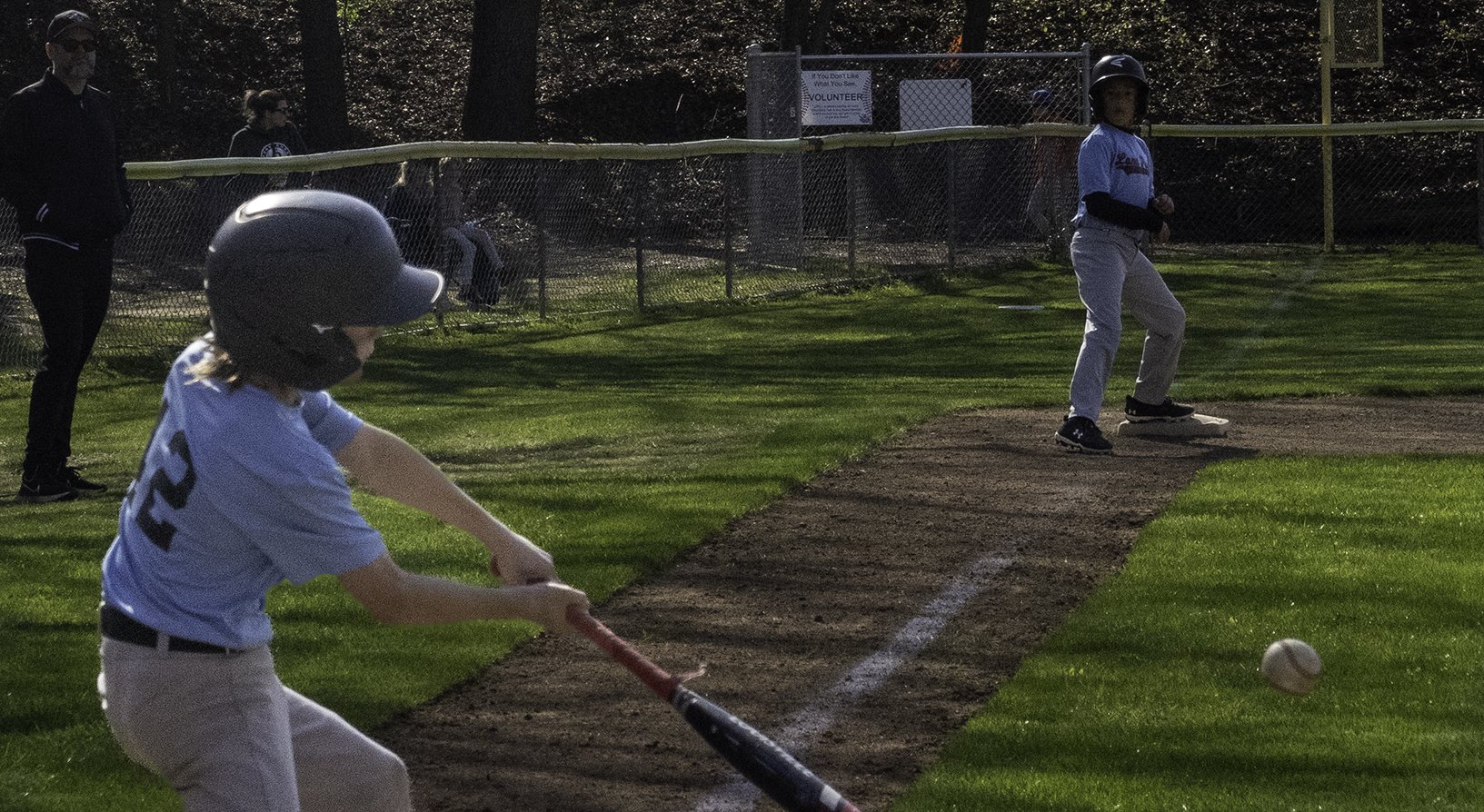 Kennedy hits one of  a handful of balls that were struck fair.  Singles in the last inning.