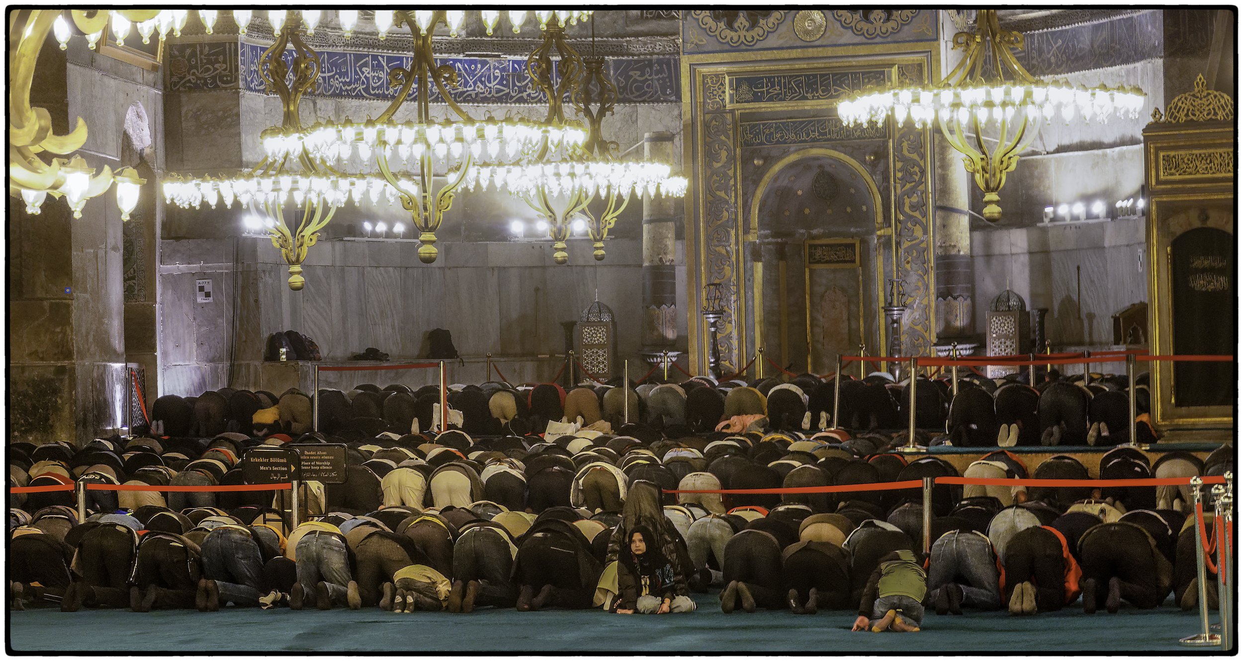  Worshippers, Hagia Sophia Mosque   