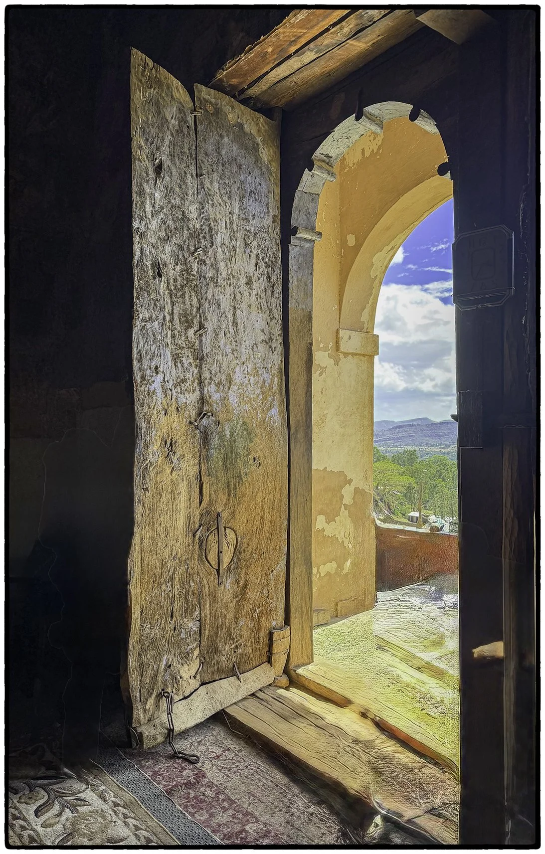 Original church door, 4th century A.D.