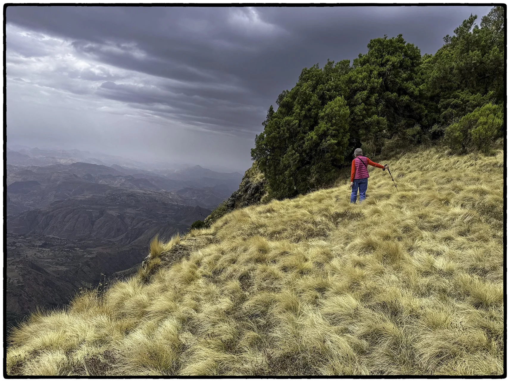 Semien Mountains, storm approaching