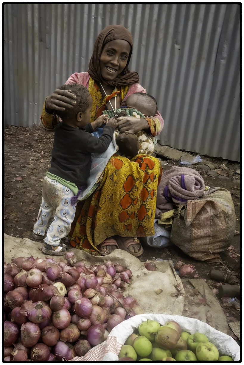 At the market