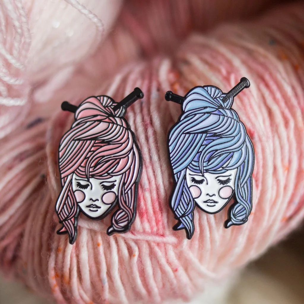 …and here’s the finished pin, in two color variants! Pin by Wild Hunt.