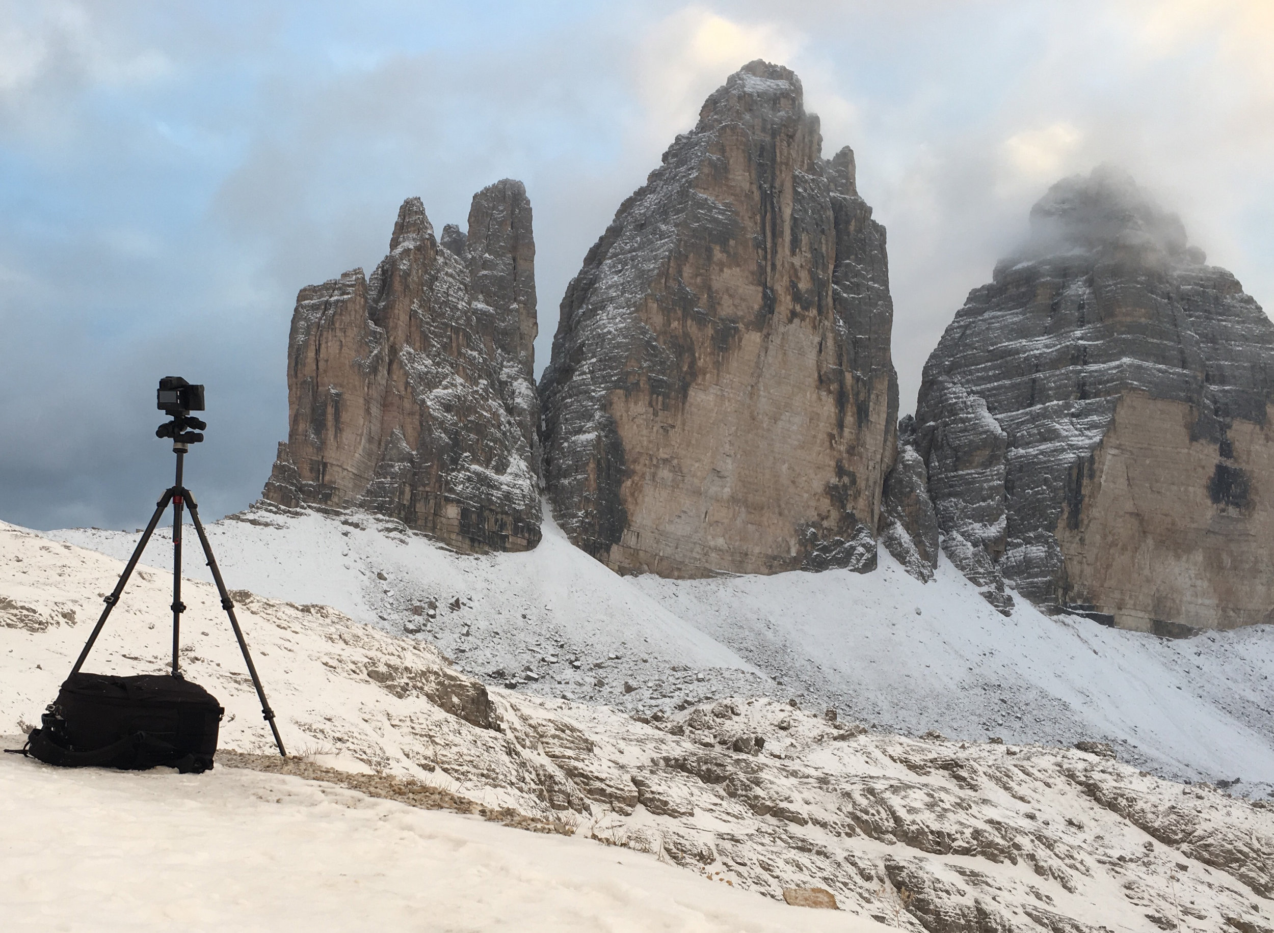 Fresh snow and my trusty Phase One camera