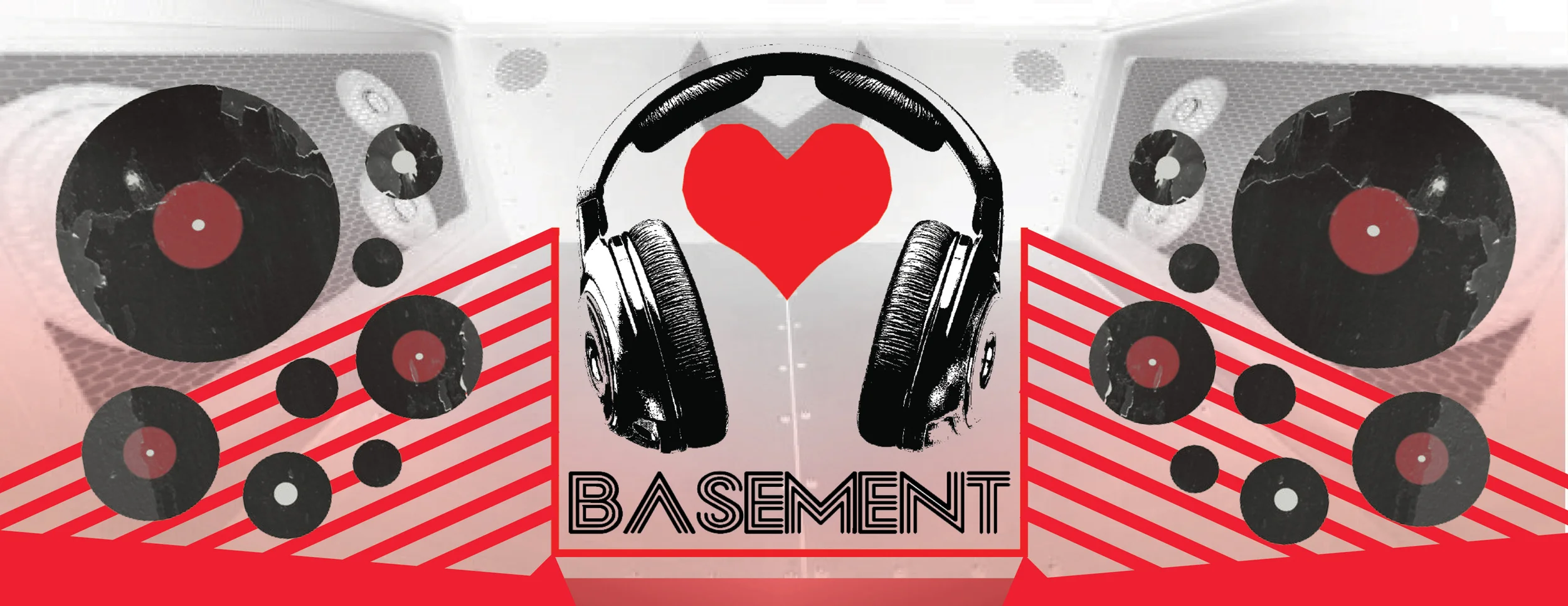 For this new group for the was by showing a display of different record cds that surround the main logo of the Basement club.