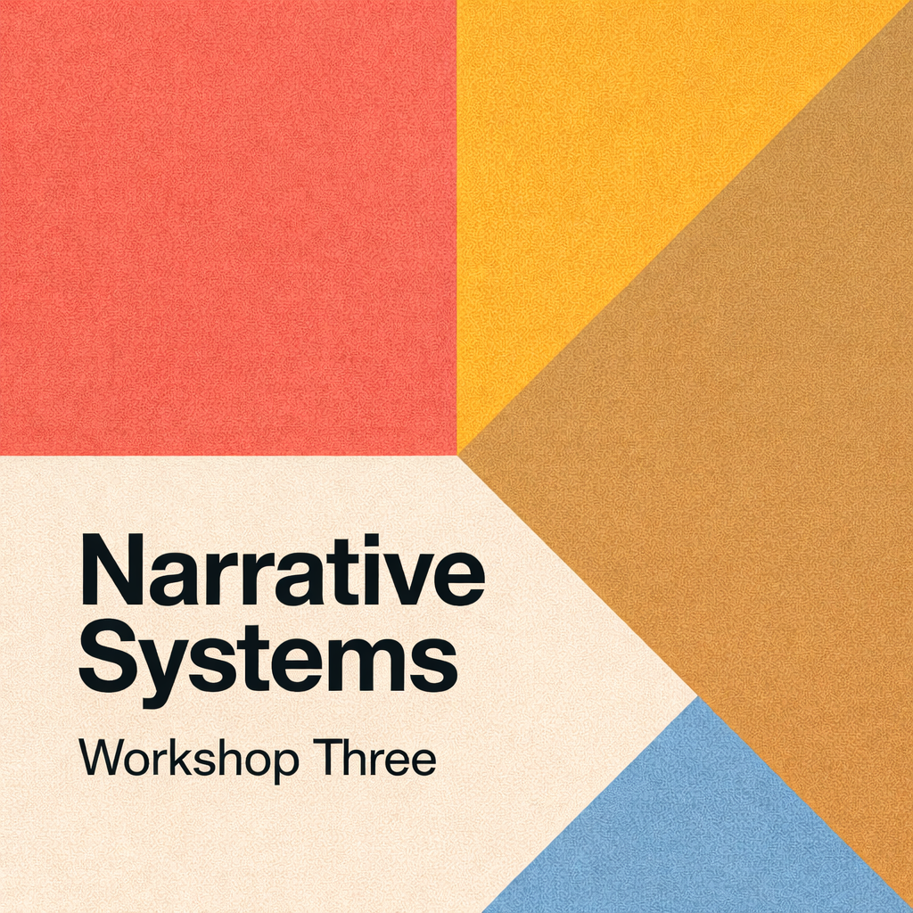 Narrative Systems | April 28th 8:00 - 15:00 NYC time