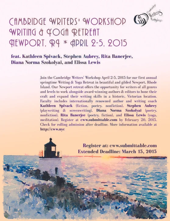 Newport, RI Writing & Yoga Retreat (April 2-5, 2015)