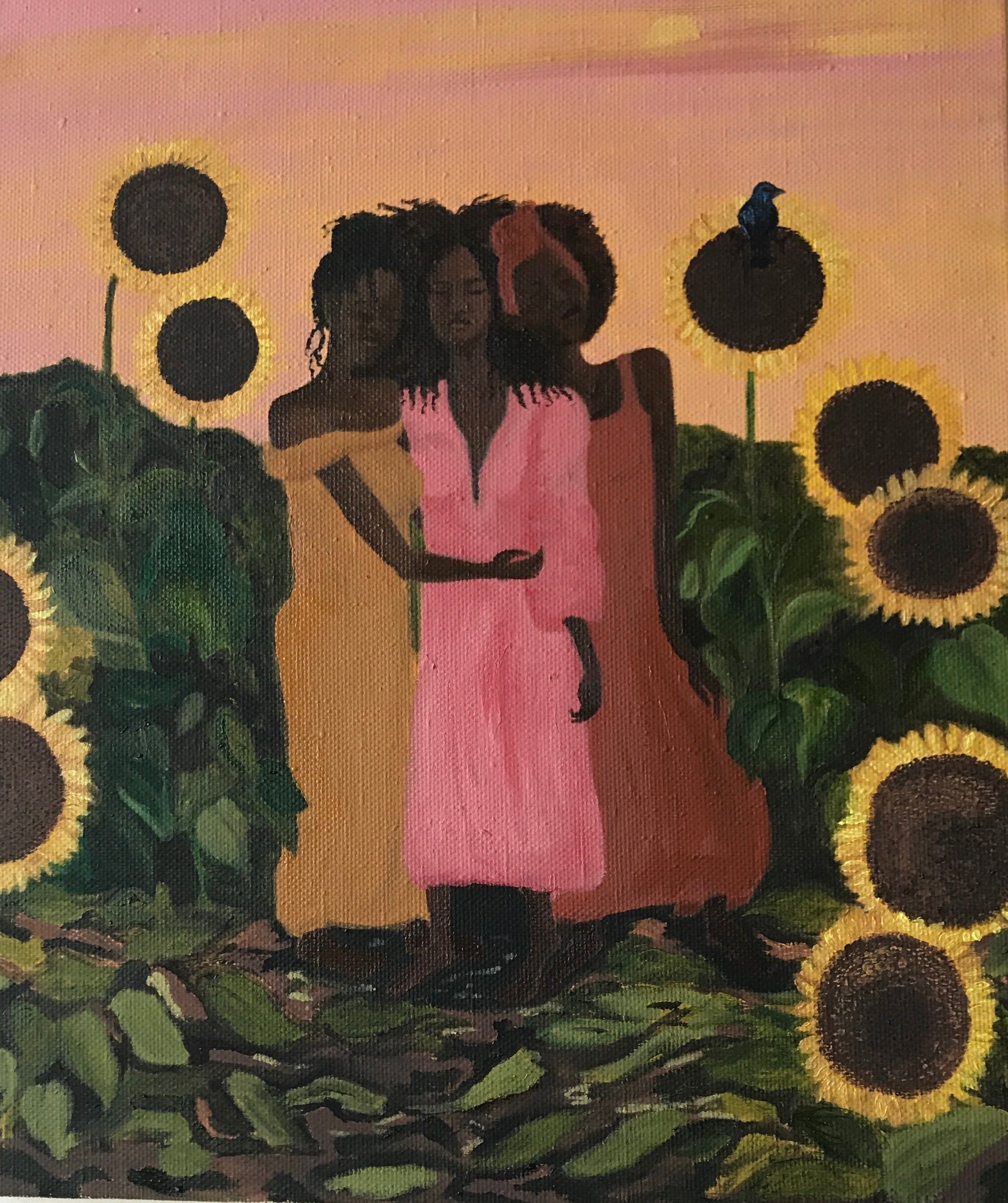 Three Women No.1: Sunflowers