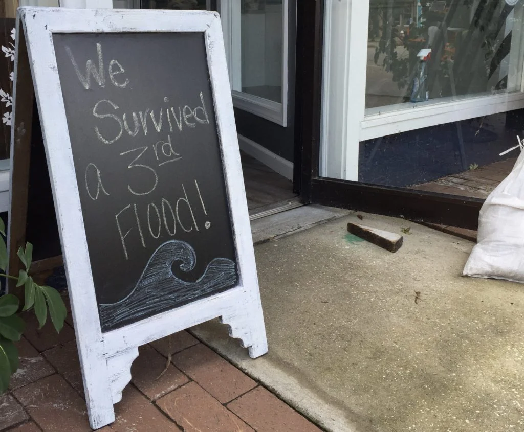 The Cuttin’ Edge Barber Shop storefront in Georgetown, S.C., Tuesday, Sept. 12, 2017. (Lindsey Leake)