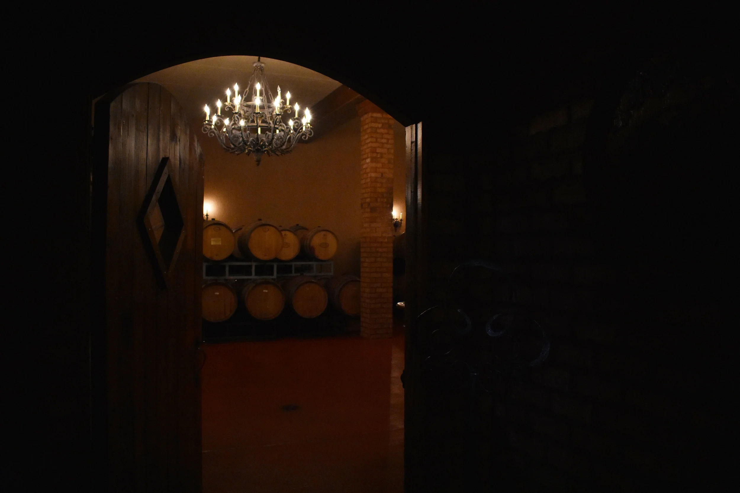 The cellar at Potomac Point Vineyard and Winery in Stafford, Va., is pictured Friday, Feb. 2, 2018. (Lindsey Leake/American University)