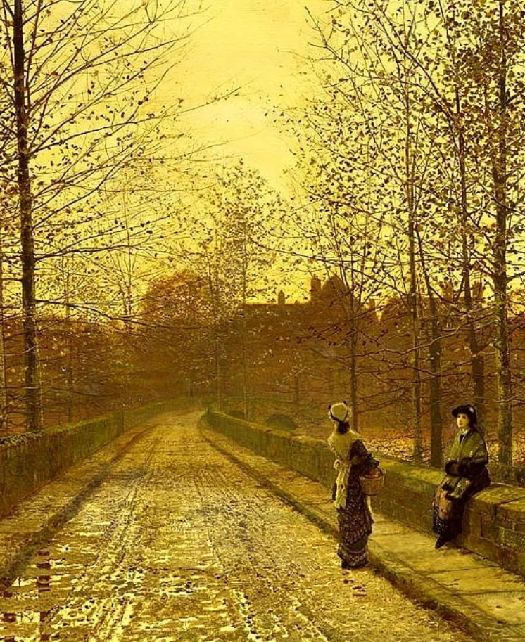 In The Golden Gloaming - John Atkinson Grimshaw 1883
