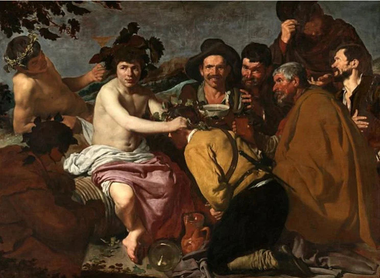 ‘The Triumph of Bacchus” diego velazquez, 1628