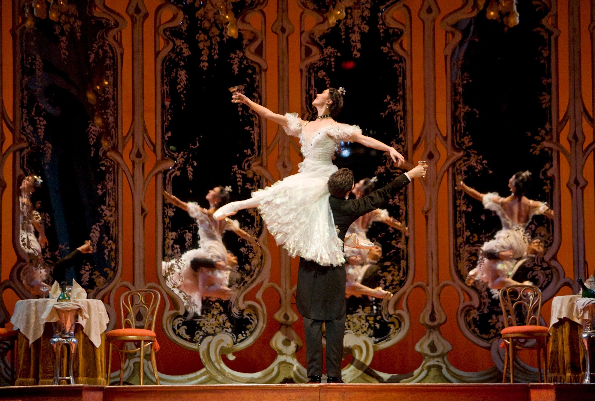 Xiao Nan Yu and Guillaume Côté in The Merry Widow . Photo by Cylla von Tiedemann