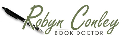Logo of Book Doctor Robyn Conley, sponsor of the OWFI's 2026 "The Magic of Writing" Conference