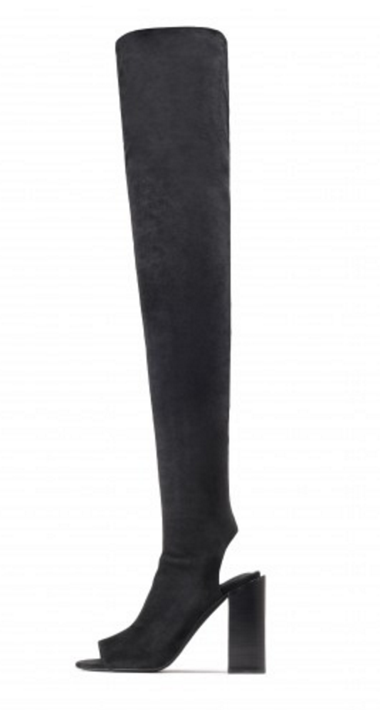 Jeffrey Campbell Thigh-high open toe Capricorn boot click here .