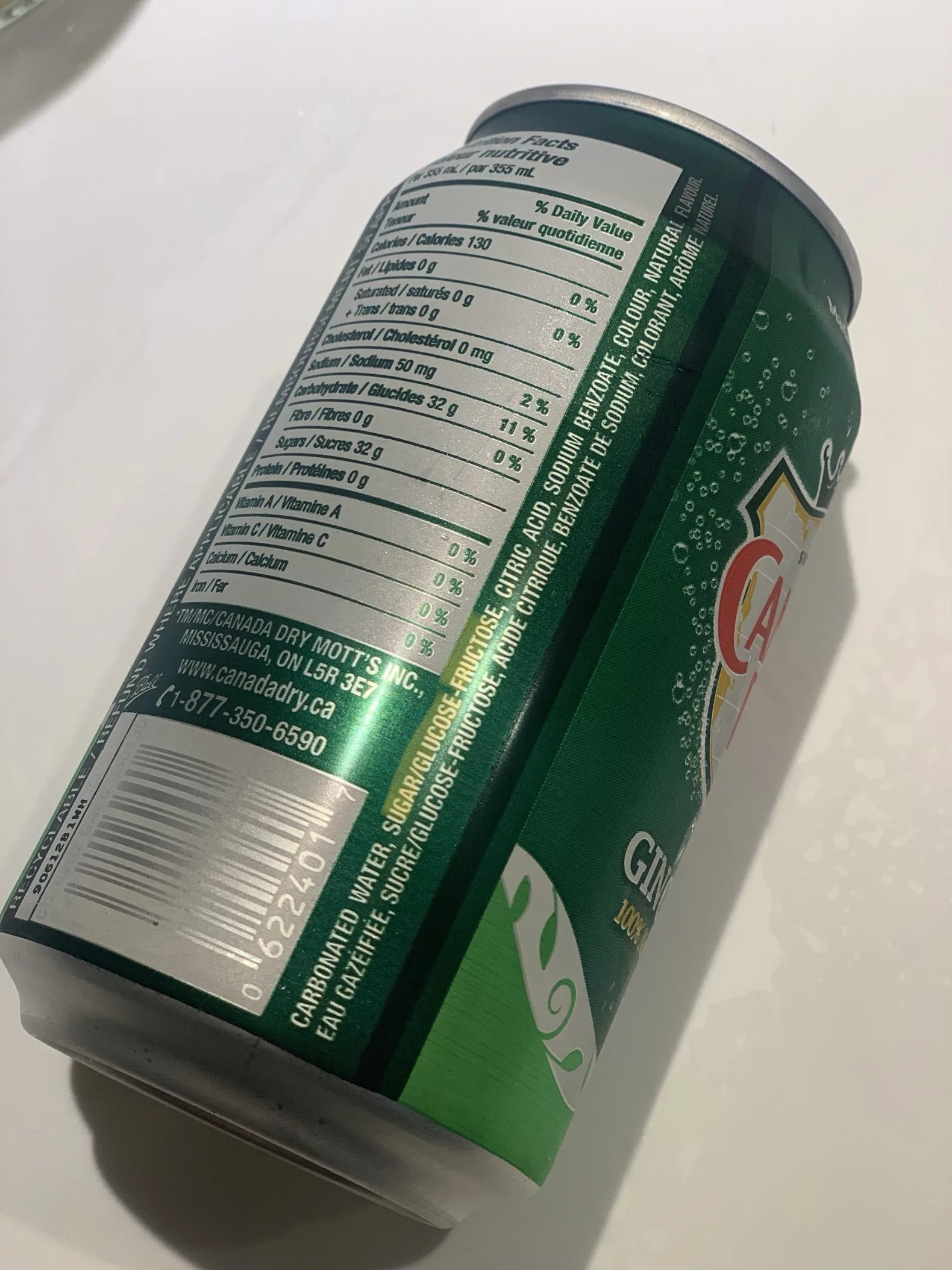 My favourite drink high in refined sugar is: Ginger-ale