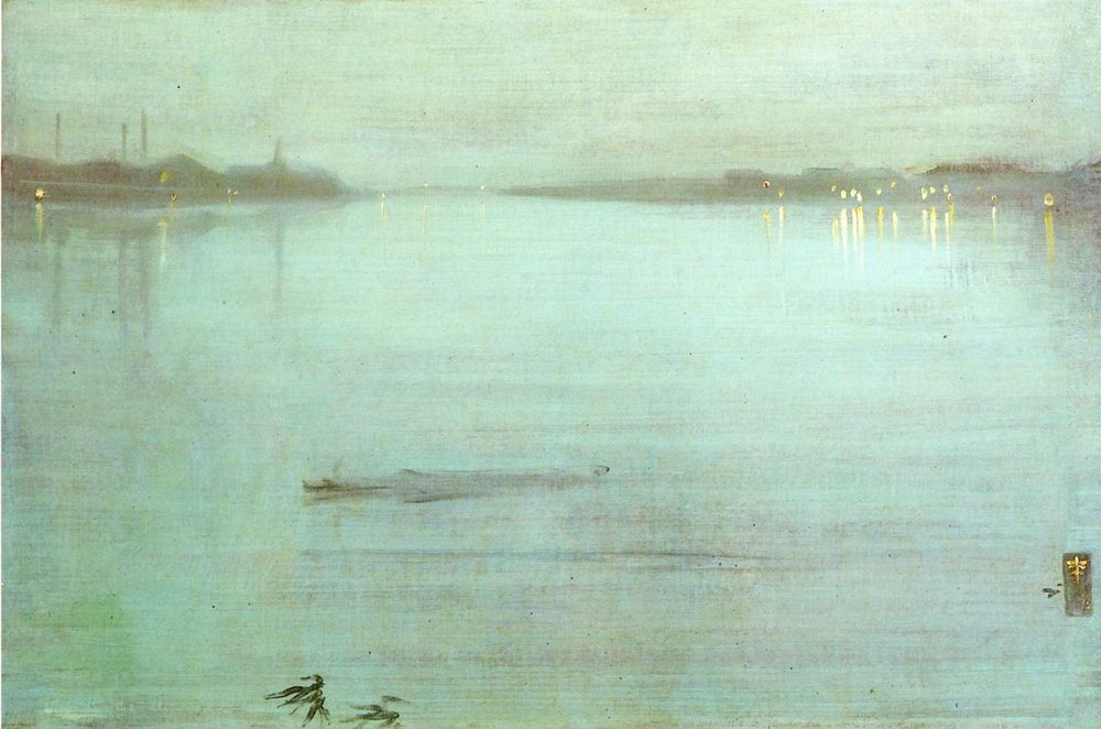 Nocturne: Blue and Silver - Chelsea, James McNeill Whistler, 1871 