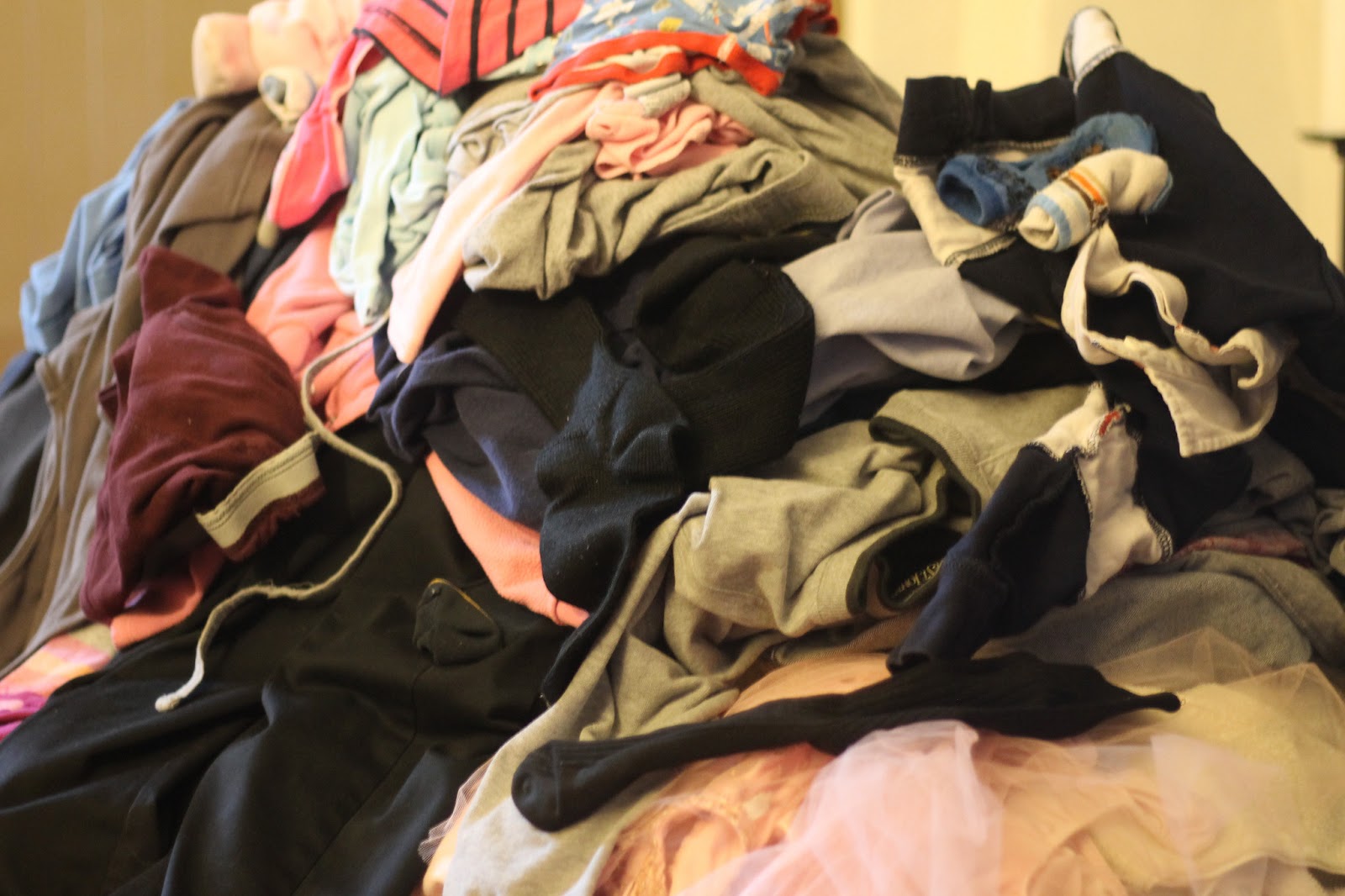 The only way my clean laundry appears these days.