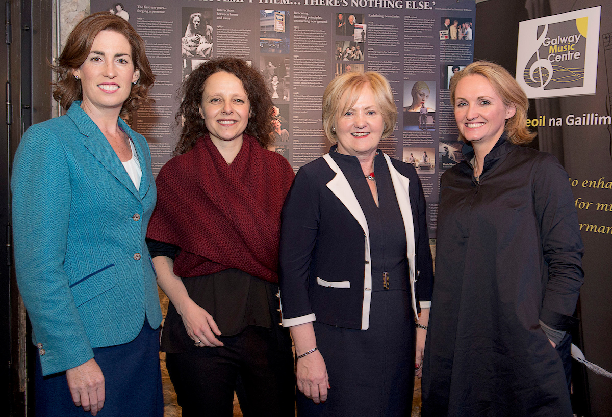 Hildegarde Naughton, TD (left) is pictured at the launch with: Anna Lardi-Fogarty (GMC Director), Mary Dooley (Chair of the GMC Board) and Marilyn Gaughan (Galway 2020 Programme Manager, Galway County Council)