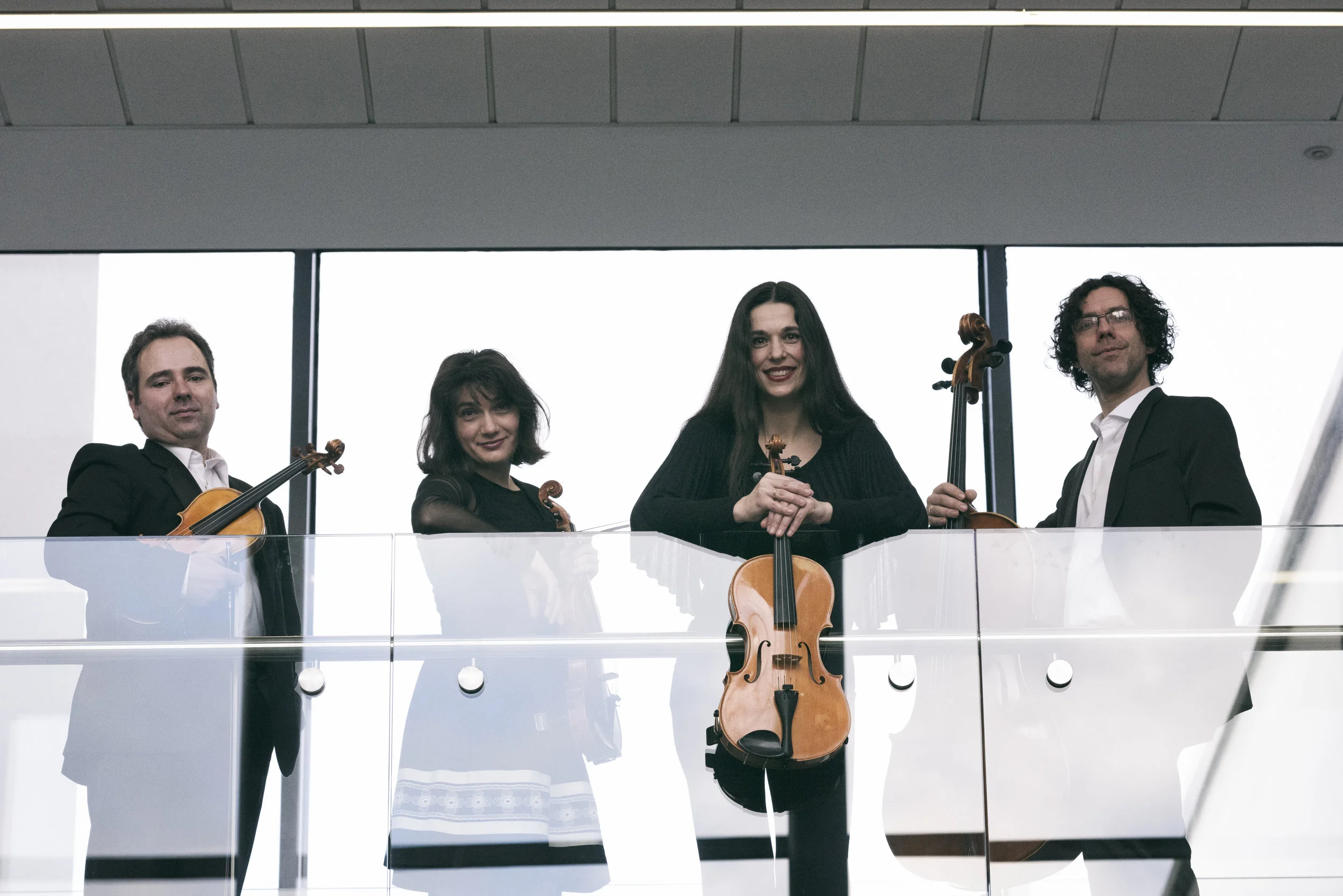 Bogdan Sofei (violin), Ingrid Nicola (violin), Andreea Banciu (viola) and Adrian Mantu (cello).