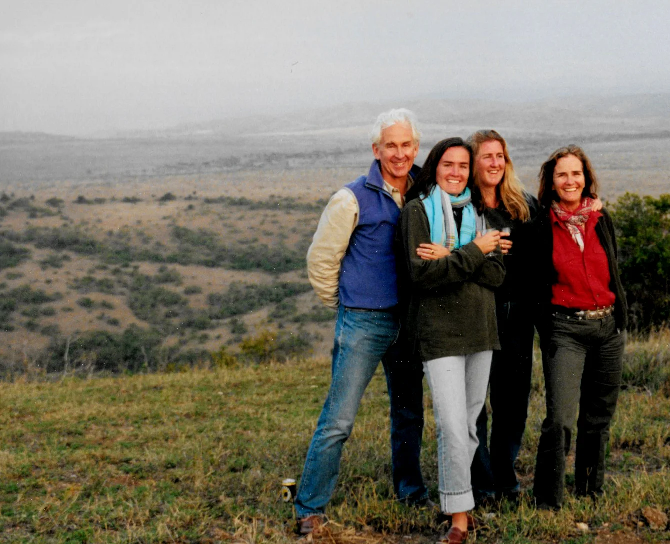 Anne with her family: Farley, Marett and husband Jim