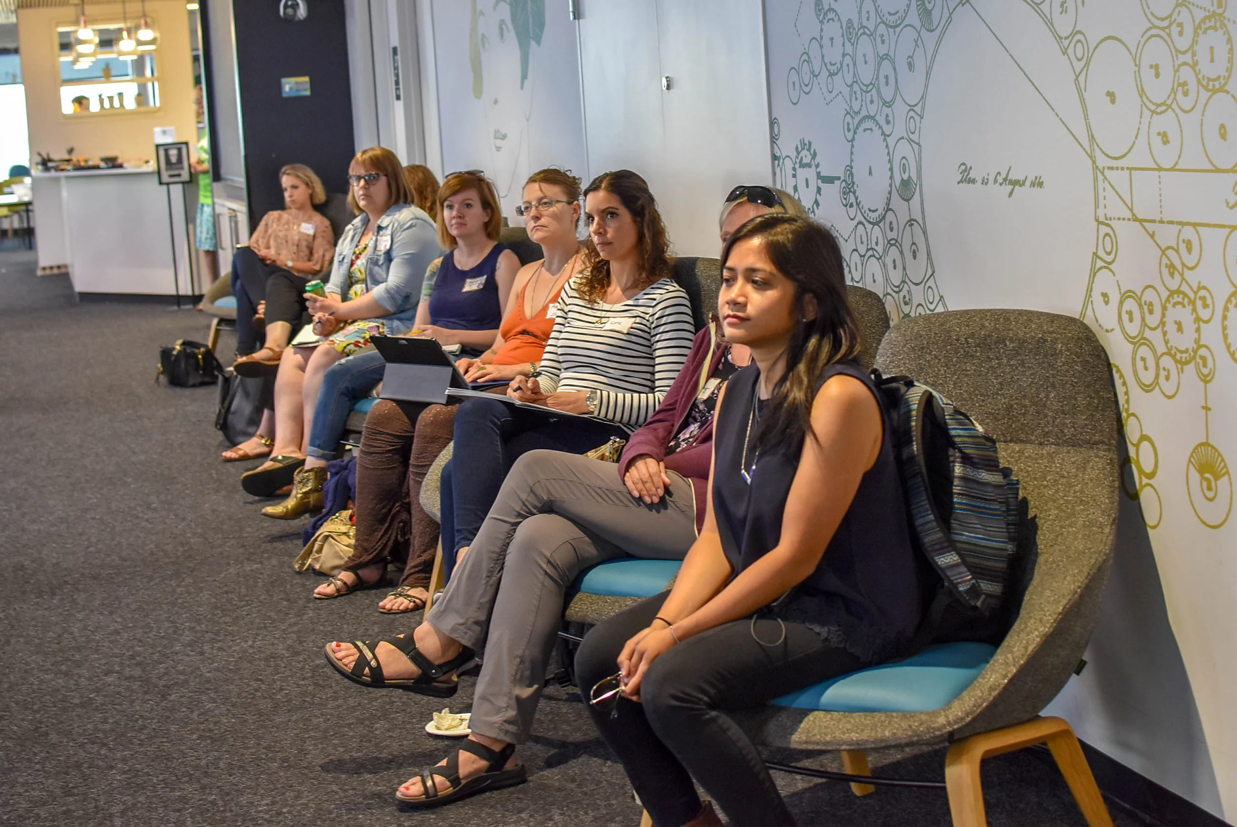 PDXWIT | How to Navigate the Tech Field @ New Relic | 08-06-18 | Attendees listen to the presentation